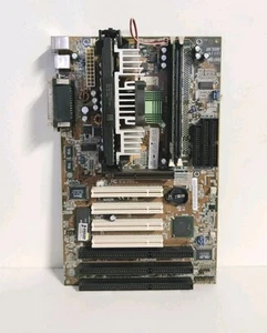 Computer Vintage Motherboard Slot1 ATX- ASUS P2-99 SDRAM PCI ISA + Pentium III✅ - Bild 1 von 5