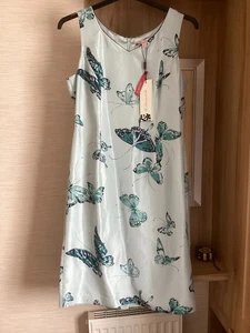 JACQUES VERT LIGHT BLUE SILKY DRESS SIZE 14 NEW WITH TAGS RRP £200 - Picture 1 of 4