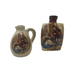 2 antiche bottiglie decorative vintage VUOTE Orlando ciliegia brandy miniatura anni 40 - Foto 1 di 6