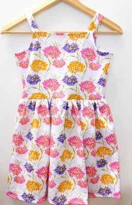 Vestido para Niña Laura Ashley Blanco Multi TALLA M/9-10 Recorte Trasero Lazo Floral NUEVO Foto 1 de 4