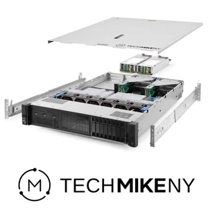 HP ProLiant DL380 G10 Server 2x Bronze 3106 1.70Ghz 16-Core 96GB RAM 8x 2TB - Picture 1 of 5