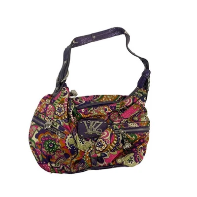 Bolso de hombro Kathy Van Zeeland para mujer multicolor cachemira floral cartera bolso de mano Foto 1 de 4