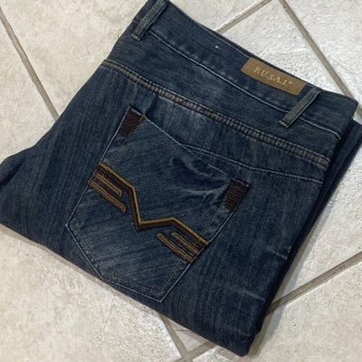 "De colección 1997 Y2K FUSAI Jeans Etiqueta 42"" Real 44x32 Grunge Ropa de calle desgastada".  A73 Foto 1 de 4