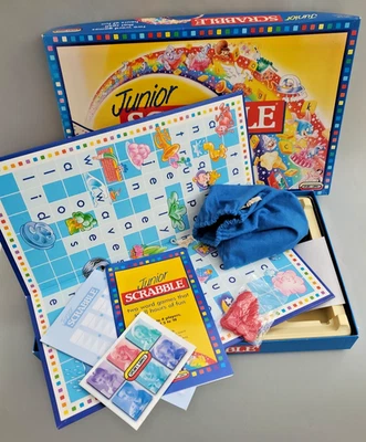 Junior Scrabble 2 Game Edition - Mattel 1995 - Includes original instructions - Image 1 of 4