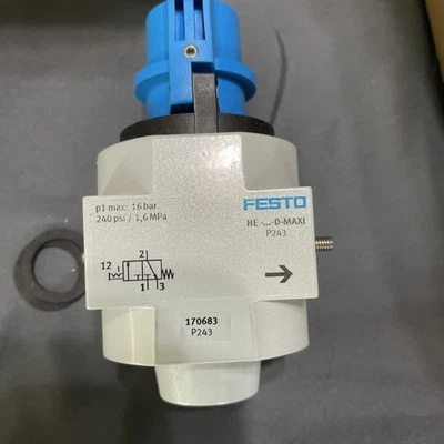 FESTO HE-...-D-MAXI DIRECTIONAL REGULATOR VALVE 16 BAR 170683 New - Image 1 of 3