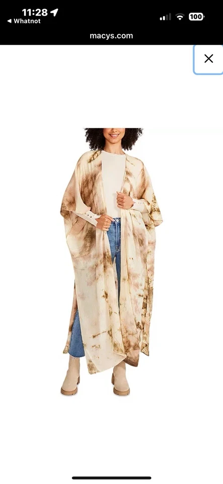 Кимоно Steve Madden Tie Dye Woven Duster - Изображение 1 из 4