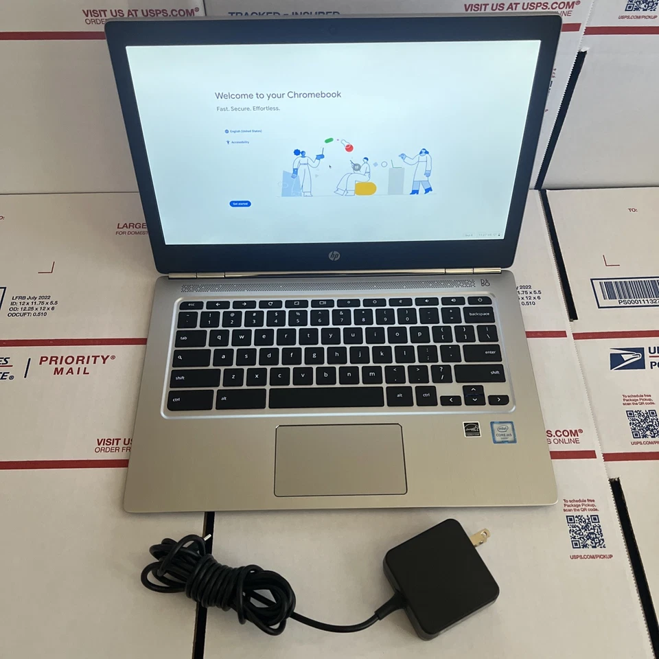 Chromebook HP 13 G1 Intel M5-6Y57 13.3” 8GB RAM 32GB SSD - MISMO DÍA - GARANTÍA Foto 1 de 4