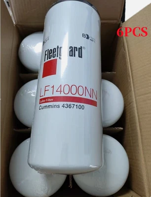 6PCS Genuine Fleetguard LF14000NN Oil Filter Cummins ISX 4367100 Free Shipping Foto 1 de 4