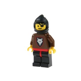 1x Lego Minifigure Wolfpack Robber Brown Eye Patch Hood Cape 6038 cas251