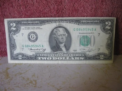 1976 TWO DOLLAR BILL G08495945A-VG - Image 1 of 2