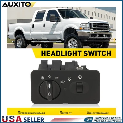 Auto Headlight Control Switch Fits 2002 2003 2004 Ford F-450 F-550 Super Duty - Image 1 of 4