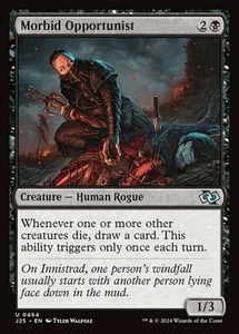 Morbid Opportunist Light Play, English Magic the Gathering MTG Foundations Jumps - Picture 1 of 1
