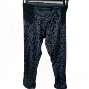 Lululemon Leggings Women's Size 2 Color Leopard Print Just Breathe Mesh Panel - Picture 1 of 8