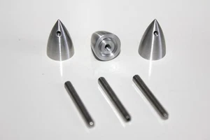 3 x Custom Cox Tee Dee 049 / 051 Spinner and stud / Cox Model Engine - Picture 1 of 2