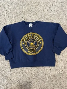 Vintage US Navy Sweatshirt Soffe Made In USA Crewneck Youth Small - Picture 1 of 4