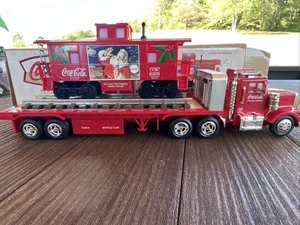 K-Line Coca Cola FLATBED TRUCK W/ TRAIN CABOOSE NIB DC 029 - Picture 1 of 6