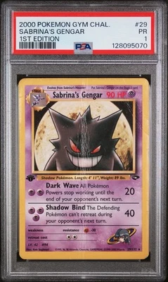 2000 POKEMON GYM CHALLENGE #29 SABRINA'S GENGAR 1ST EDITION - Image 1 of 3