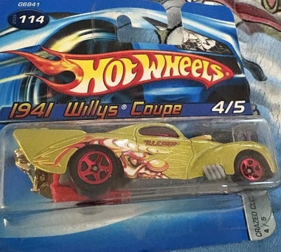 HotWheels Cars (2005) 1941 Willys Coupe NEW Crazed Clowns II Series #114 - Image 1 of 4
