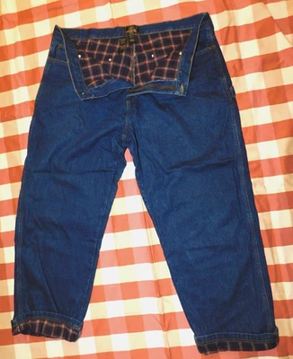 Мужские прямые штанины Redhead с фланелевой подкладкой в стиле карго 42X34 (ярлык 44x34) темно-синие - Изображение 1 из 4