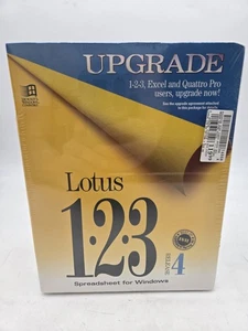 Lotus 123 Spreadsheet - Release 4  Vintage Software 3.5” Disks SEALED - Picture 1 of 3
