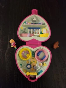 Vintage Bluebird Polly Pocket 1993 Precious Puppies Pet Parade Heart -Incomplete - Picture 1 of 8