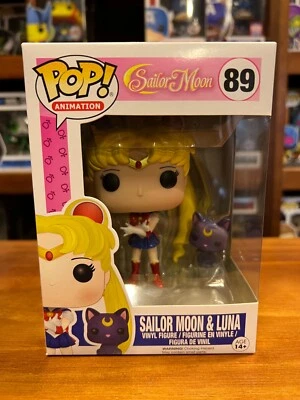 Pop Animation Sailor Moon and Luna GLITTER Funko Pop Vinyl EXPERT PACKAGING - Image 1 of 4