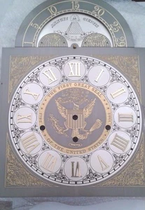 Ridgeway grandfather clock dial for small cable Urgos movement 280x280x395 mm - Picture 1 of 3