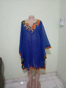 Girls African Summer dress universal size 18 - 22 - Picture 1 of 3