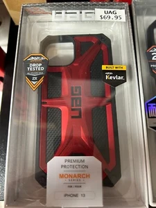 UAG Monarch Fitted Hard Shell Case for iPhone 13 -RED - Photo 1 sur 1