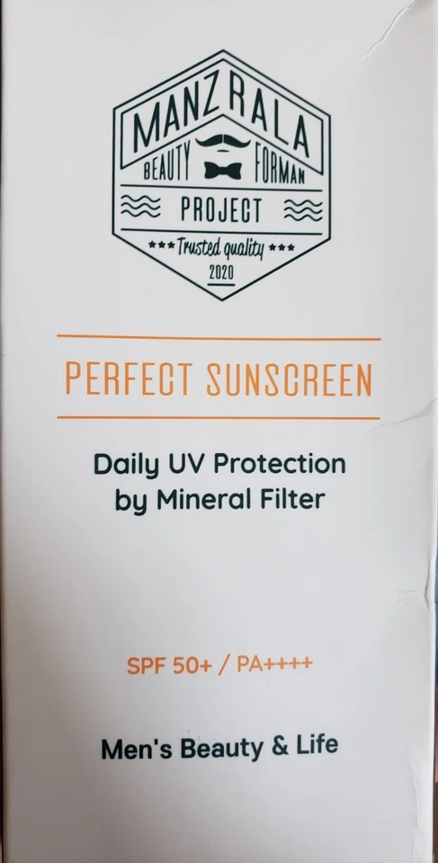 Protector solar perfecto para hombre Manzrala FPS 50+ 1,76 oz caducidad 23/12 Foto 1 de 1