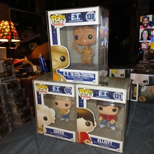 Funko Pop! E.T. The Extra-Terrestrial Set Of 3 Et 130 Elliot 131 Gertie 132 +Pro - Picture 1 of 24