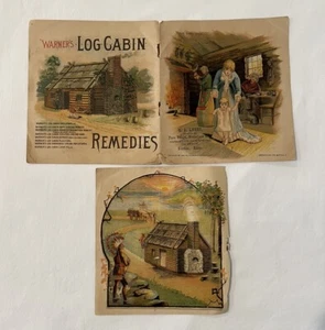 Cubiertas de folleto publicitario Warner's Log Cabin Remedies 1887 First Step Indian - Imagen 1 de 17