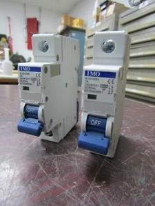 😃 2) IMO 6 AMP CIRCUIT BREAKER 1 POLE 240/415 VAC B10D1006A LOT OF 2 - Picture 1 of 7