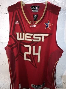 CAMISETA NBA 2010 ALL STAR GAME KOBE BRYANT ADIDAS SWINGMAN TALLA XL LAKERS ROJO - Imagen 1 de 11