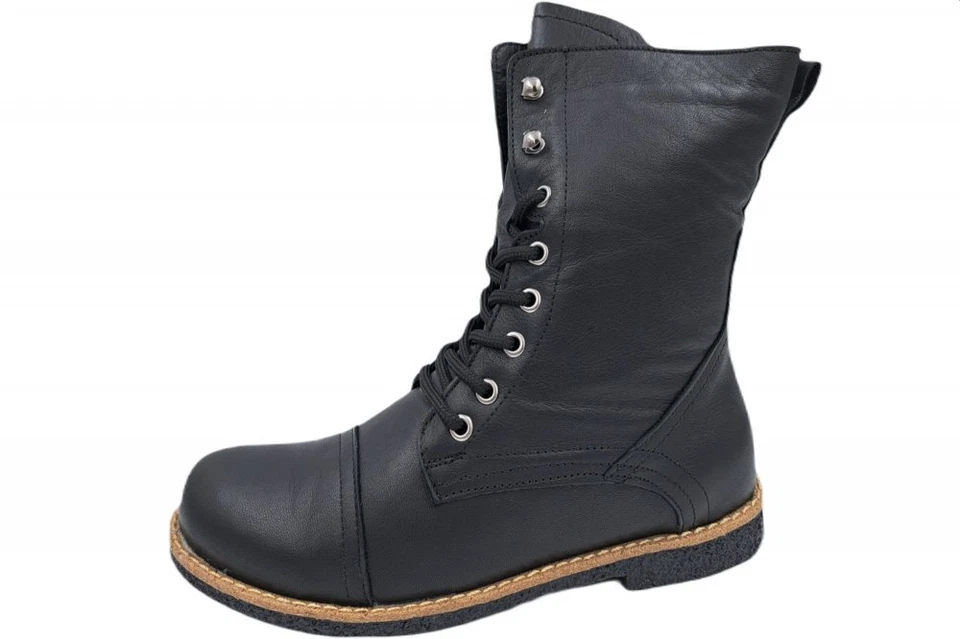 Andrea Conti Damen Leder Stiefel Stiefelette Schwarz 348894