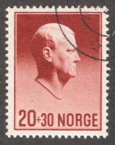 1942 Norway Sc# B25 - 20+30 Vidkun Quisling - Used postage stamp Cv$30 - Picture 1 of 1
