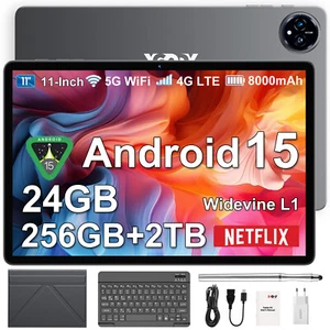 2025 PAD Tablet Android 15 24GB RAM+256GB 8000mAh 11 Zoll 13MP+8MP 5G WlFl USB-C - Bild 1 von 35
