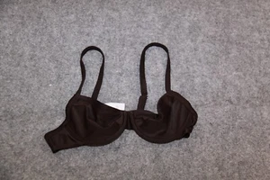 BIKINI OBERTEIL GRÖSSE 38 B BRAUN UNI MIT BÜGEL - Picture 1 of 2