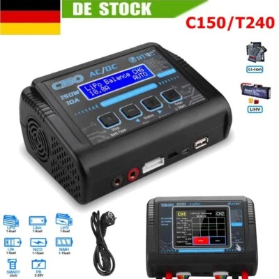 150-240W RC Akku Balance Ladegerät 10A AC/DC für LiPo LiHV LiFe Lilon NiCd NiMh - Bild 1 von 4