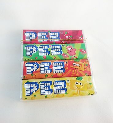 Original PEZ Fruit Flavored Retro Candy Candies Refill 4 Sticks • 3.70€