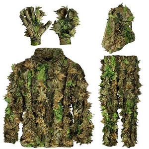 AYIN Ghillie Suit For Men, Hunting Suits 3D Leaf Bush Gillie Suit Camo Turkey... - Picture 1 of 6