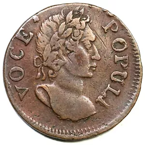 Moneda de cobre colonial Voce Populi 1760 N-4 R-3 - Imagen 1 de 2