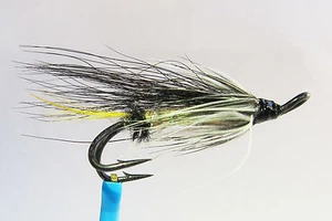 mouche Saumon BLACK DOSE DOUBLE hook FULL DRESS salmon fly fliegen steelhead - Photo 1/1