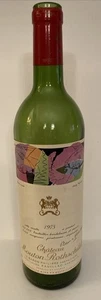 Chateau Mouton Rothschild 1975 Art By Andy Warhol Empty 750 ml Bottle - Picture 1 of 17