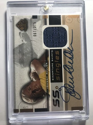 Johnny Miller 2003 SP Authentic SIGNATURE SHIRTS AUTO PGA GOLF AUTOGRAPH/375 - Image 1 of 2