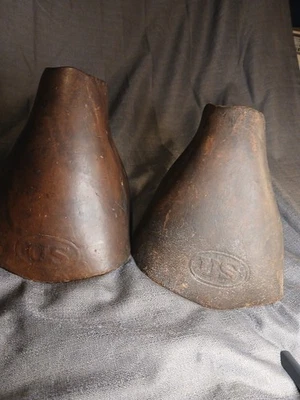Us Calvary Horse Stirrups 1918 Wood Leather - Изображение 1 из 4