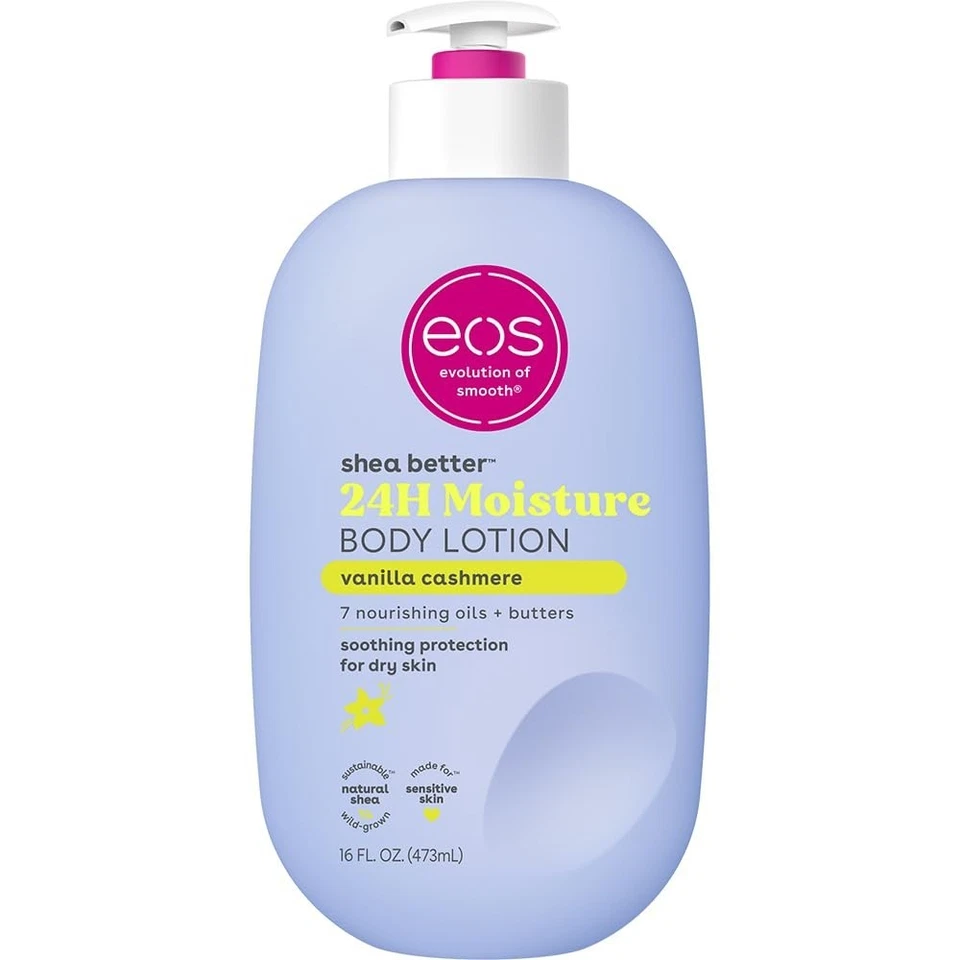 eos Shea Better Body Lotion- Vanilla Cashmere 24-Hour Moisture Skin Care