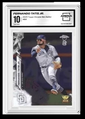 Fernando Tatis Jr 2020 Topps Ben Baller Chrome Gold Rookie Cup Graded #84 Arena - Image 1 of 2