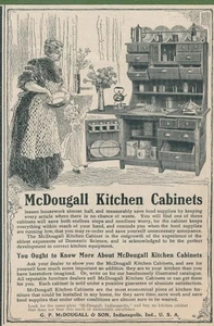 Anuncio de revista - 1905 - Gabinetes de cocina McDougall - Indianápolis, IN - (#2) - Imagen 1 de 1