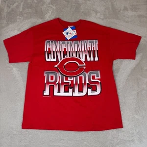 NUEVO CON ETIQUETAS Camisa De Colección Años 90 Hanes Cincinnati Reds MLB Para Hombres XL Roja Béisbol Deportes - Imagen 1 de 7